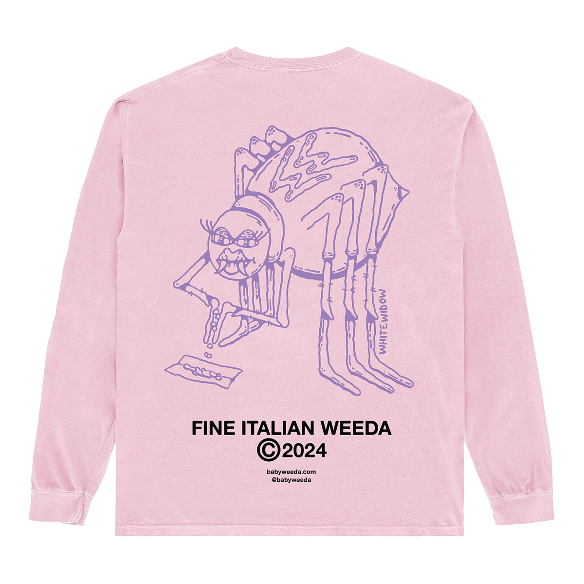 Pink Longsleeve White Widow